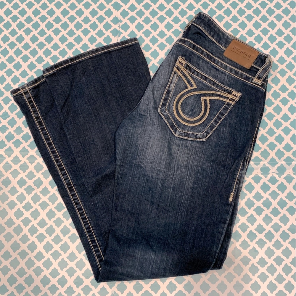 Big Star Women's Boot Cut Jeans - Dark Blue